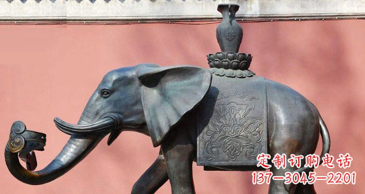 南阳吉祥大象铜雕,匠心之作