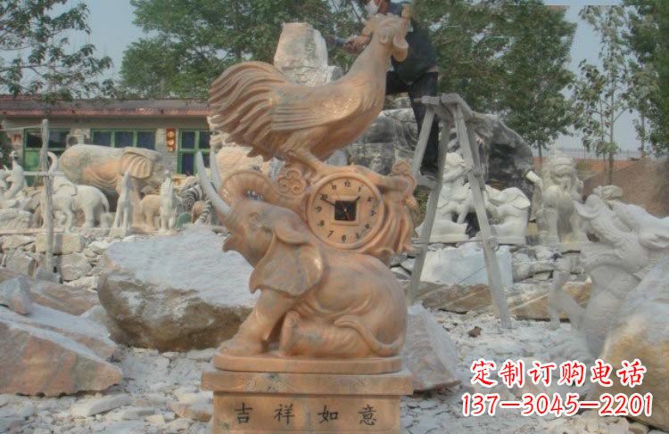 南阳精美的公鸡石雕,带您回到传统