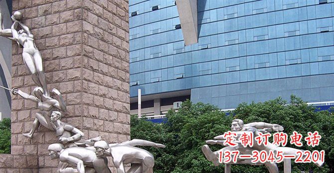 南阳不锈钢运动员人物雕塑