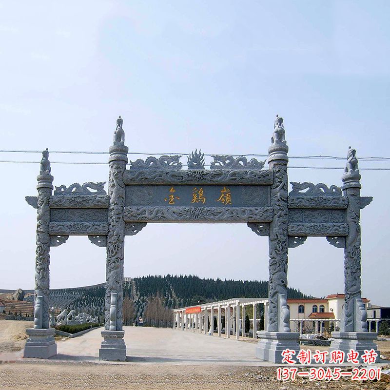 南阳金鸡岭景区石雕牌坊