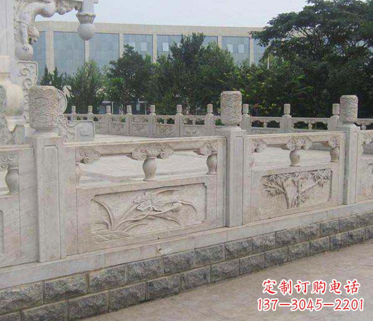 南阳中领雕塑:精美石材栏板雕塑