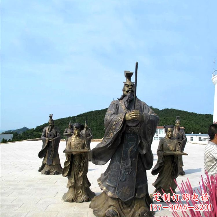 南阳中领雕塑——汉武帝刘彻祭天情景雕塑