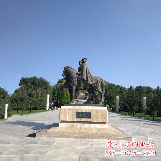 南阳王昭君雕塑，象征传承君臣之义