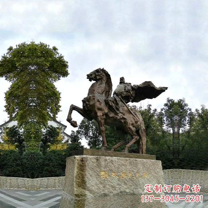 南阳华夏文明领袖朱元璋铜雕塑