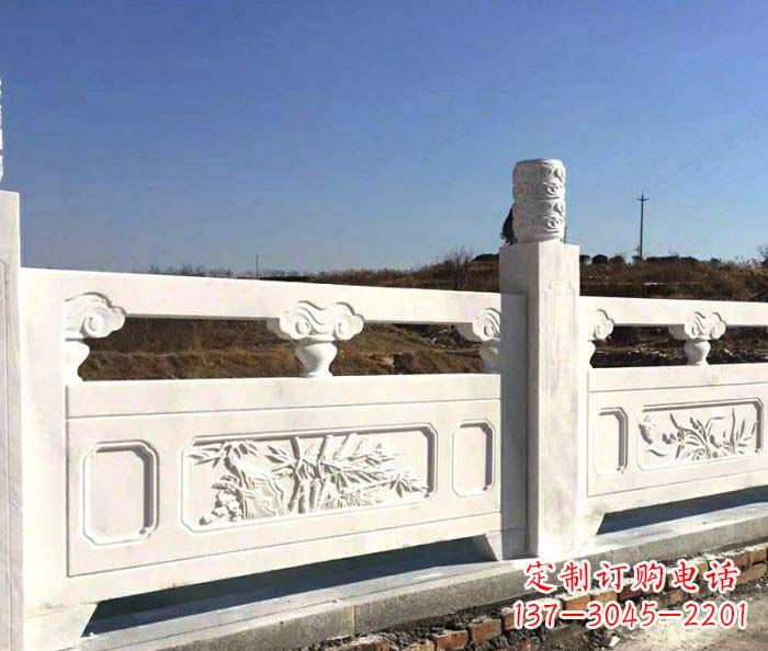 南阳泰安中领雕塑汉白玉石浮雕栏板