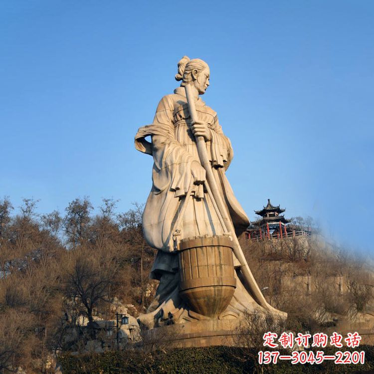 南阳景区景点历史名人古代著名美女文姜大型景观雕塑