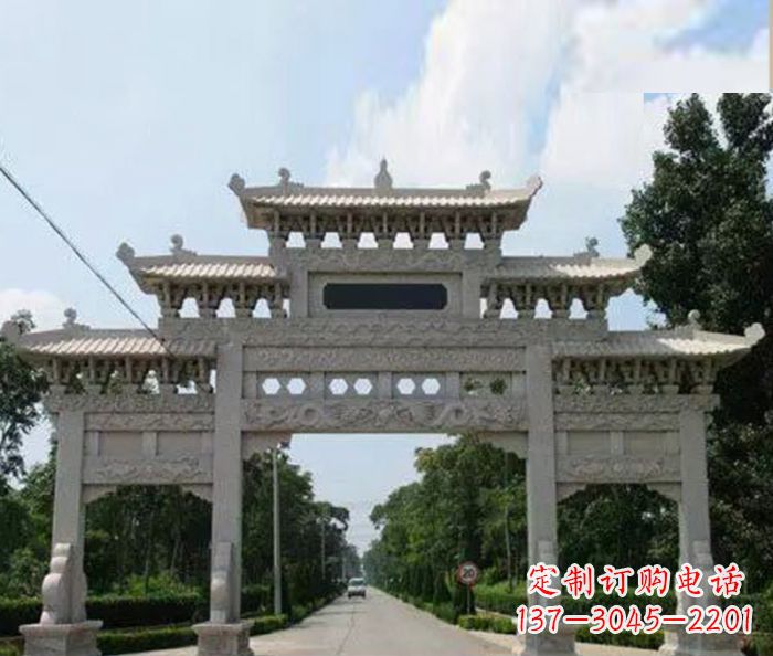 南阳高品质牌坊石雕,专为客户量身定制