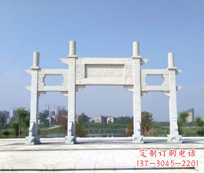 南阳精美牌楼石雕,给你传统文化的享受