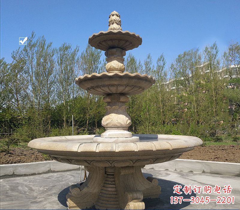 南阳九龙浴太子喷泉石雕