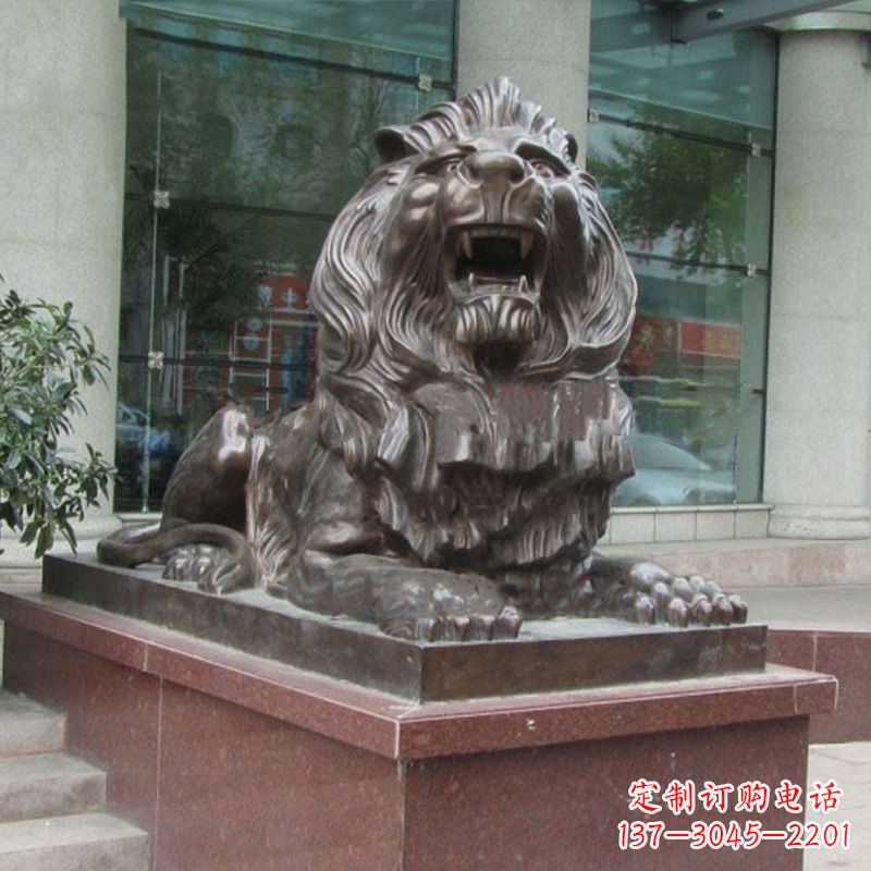 南阳传统工艺,百年老店,狮子铜雕塑