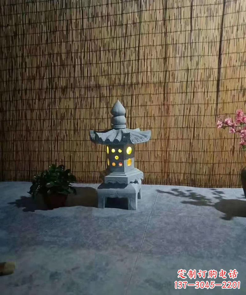 南阳专业设计、制作酒店石灯雕塑