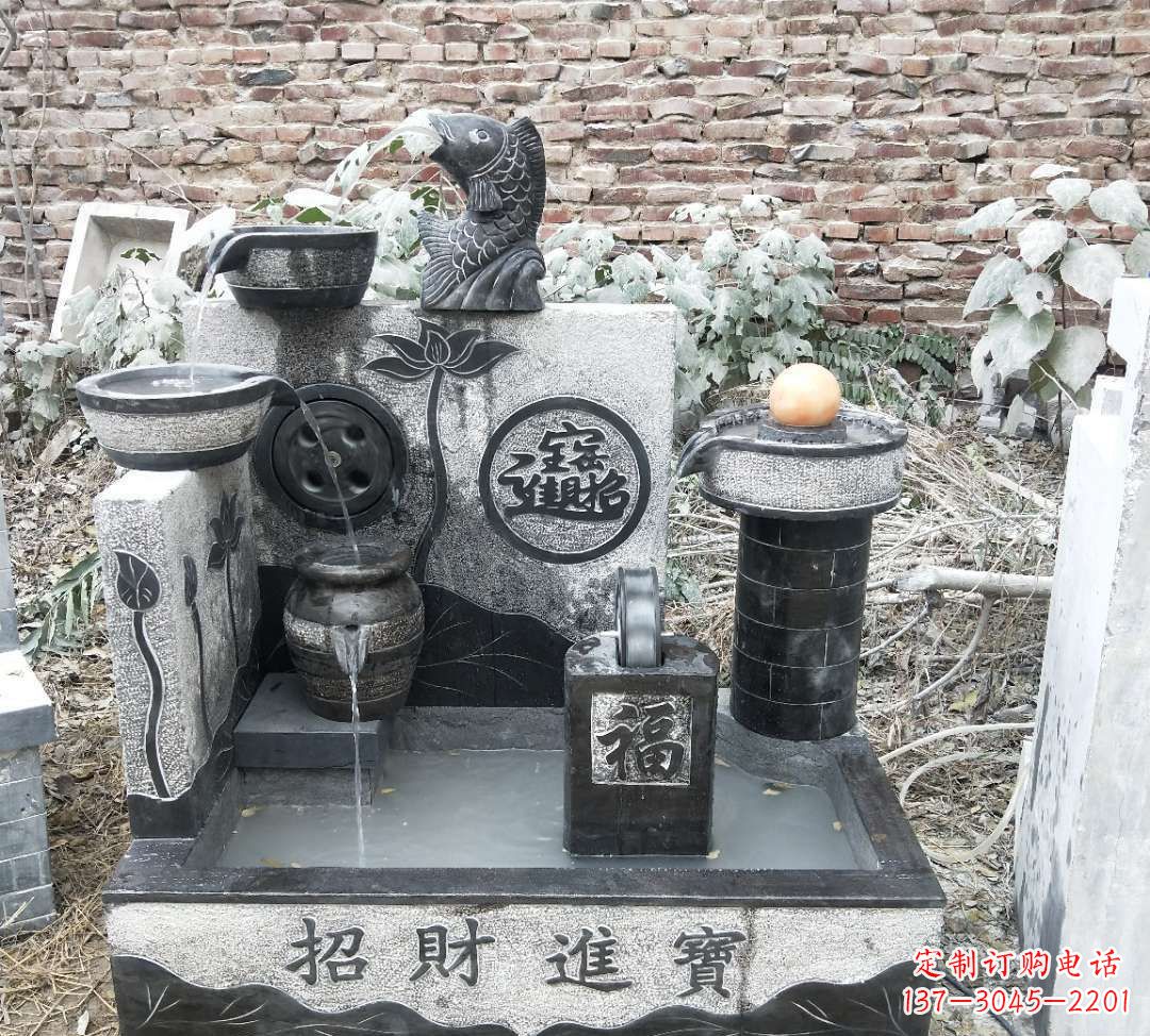 南阳领雕水池雕塑:定制你的招财水池