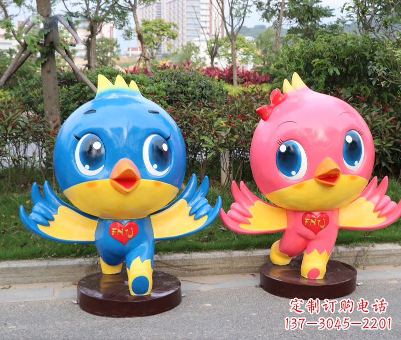 南阳卡通鸽子,游乐园商场幼儿园吉祥物美陈雕塑摆件