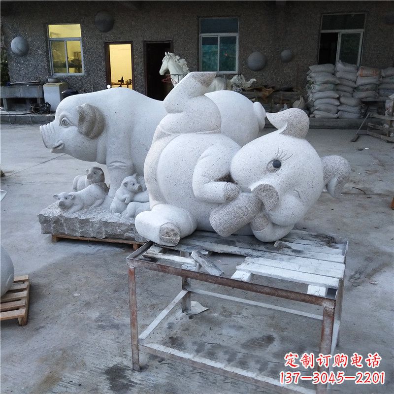 南阳精致大理石动物雕塑
