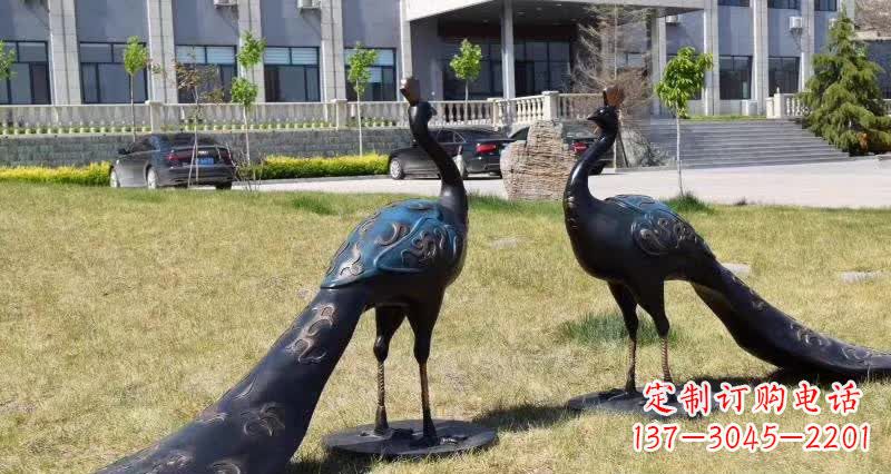 南阳领雕塑-孔雀铜雕,高雅精美的艺术精品