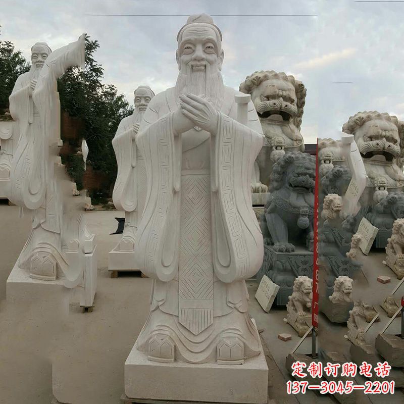 南阳弘扬传统文化,尊崇孔子雕塑
