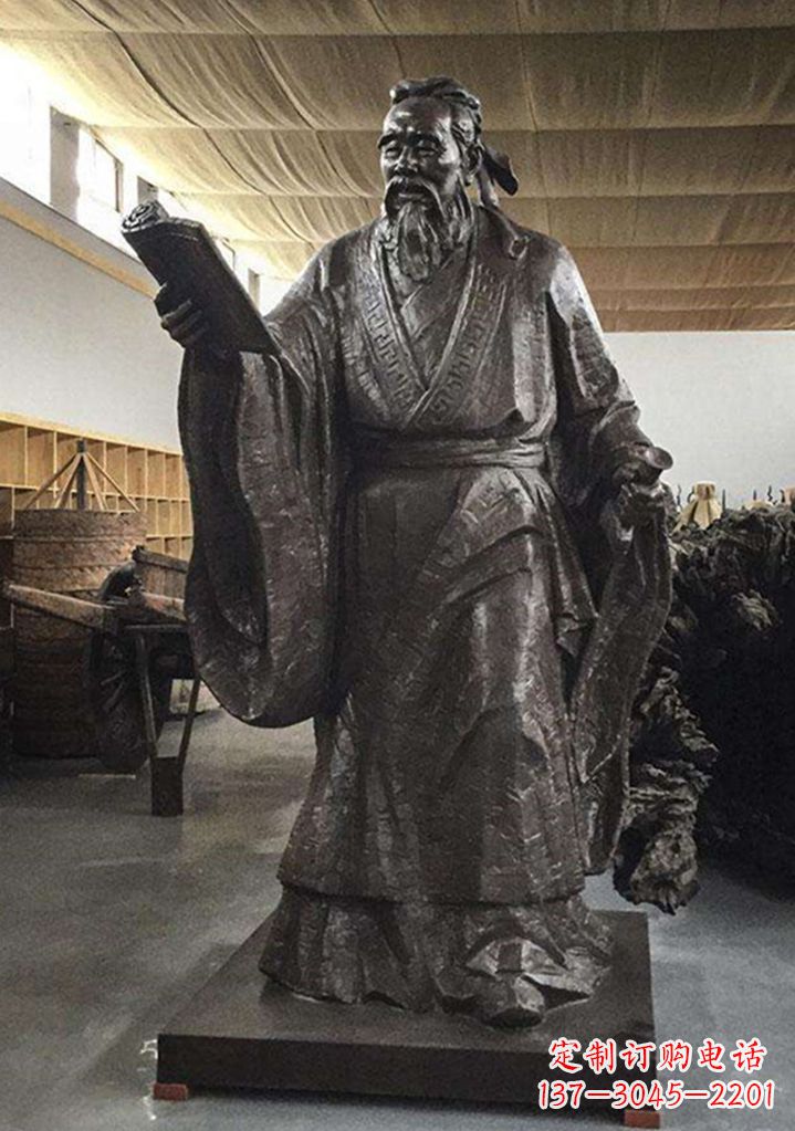 南阳孔子雕塑头像