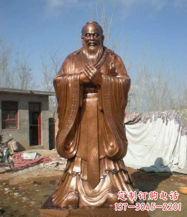 南阳精致铸造——领雕塑出品的孔子铜雕