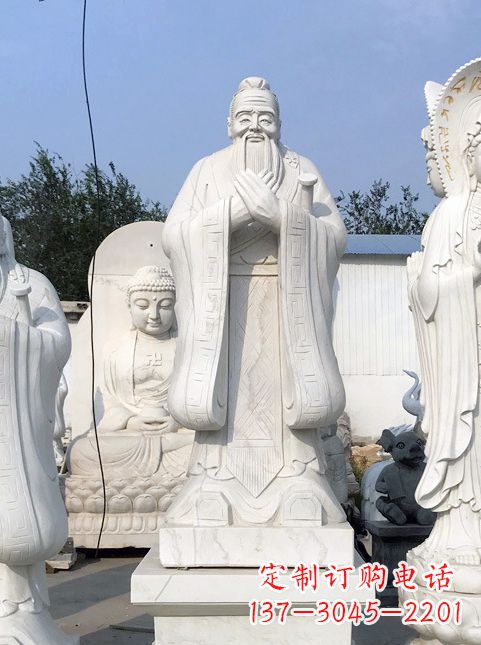 南阳孔子故居的石雕