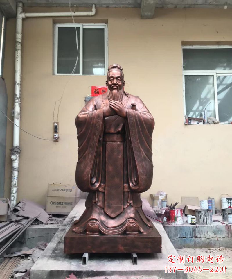 南阳传承中华文化精髓,尊崇古代伟大思想家——中领雕塑定制孔子雕塑