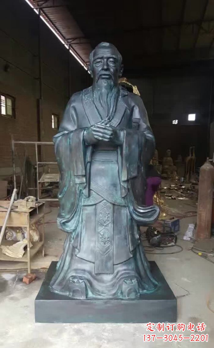 南阳孔子青铜雕塑 (3)