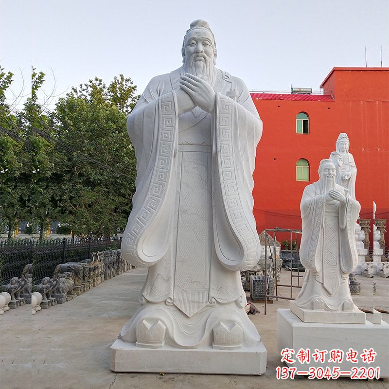 南阳孔子圣像雕塑