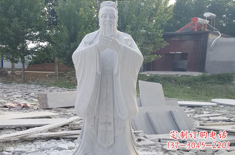 南阳孔子石雕 (2)