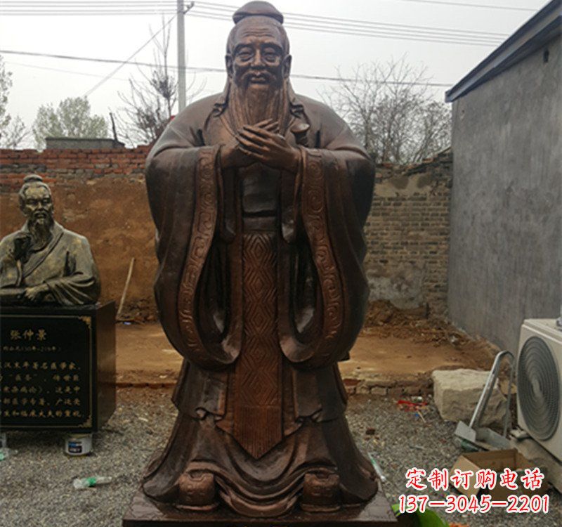 南阳孔子铜雕222