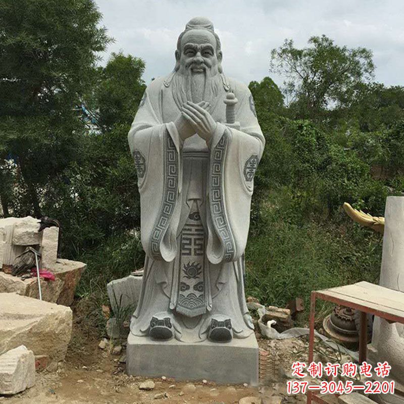 南阳孔子像雕塑