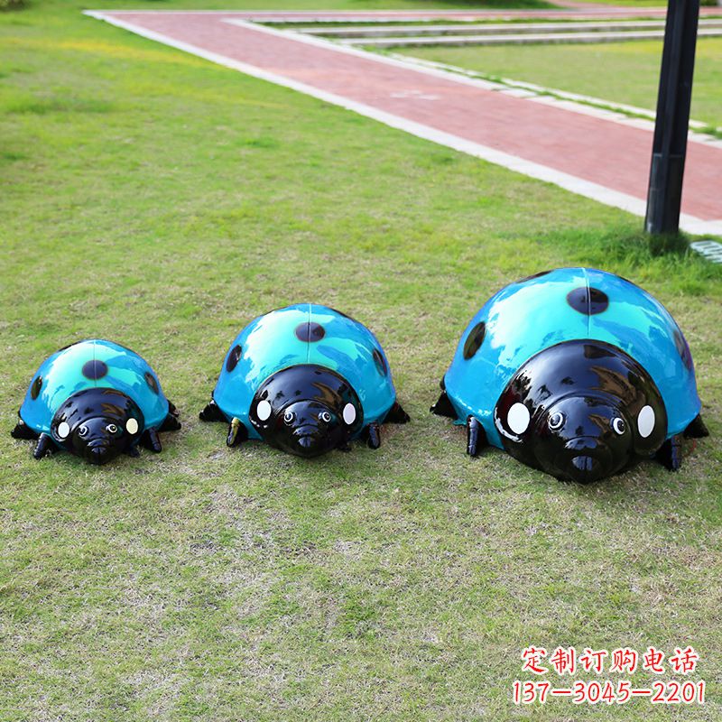 南阳蓝色七星瓢虫雕塑