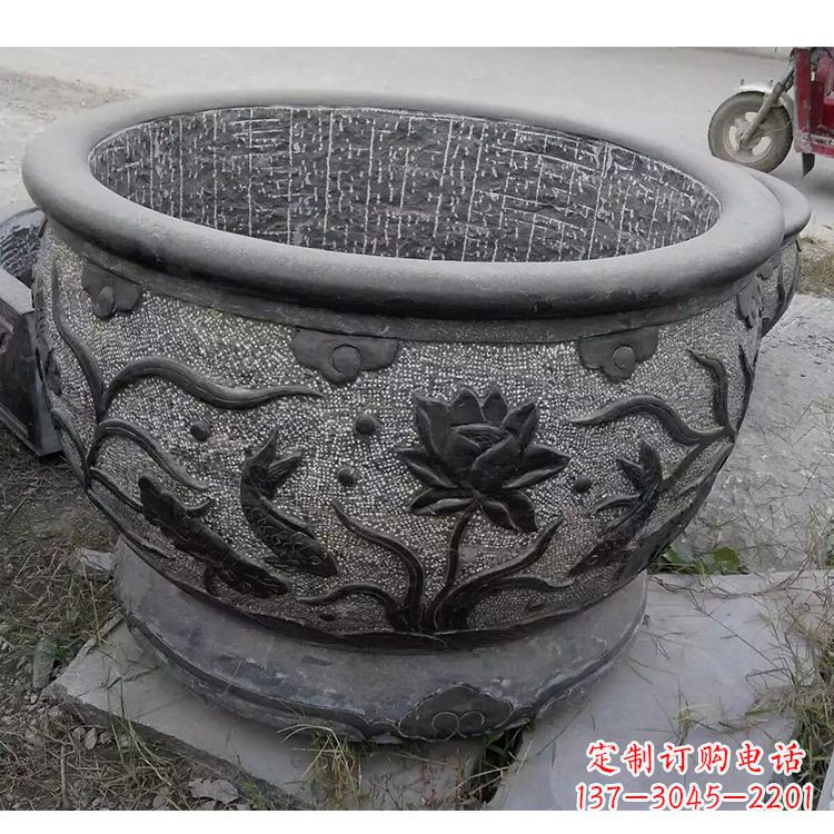 南阳老青石水缸