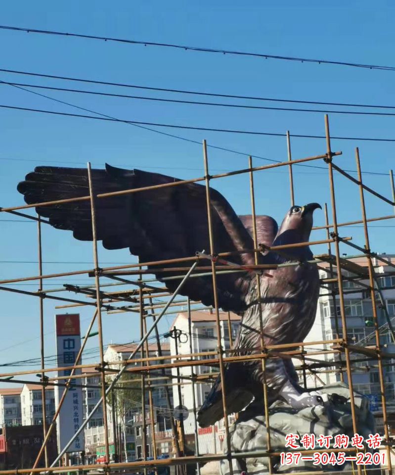 南阳老鹰动物铜雕