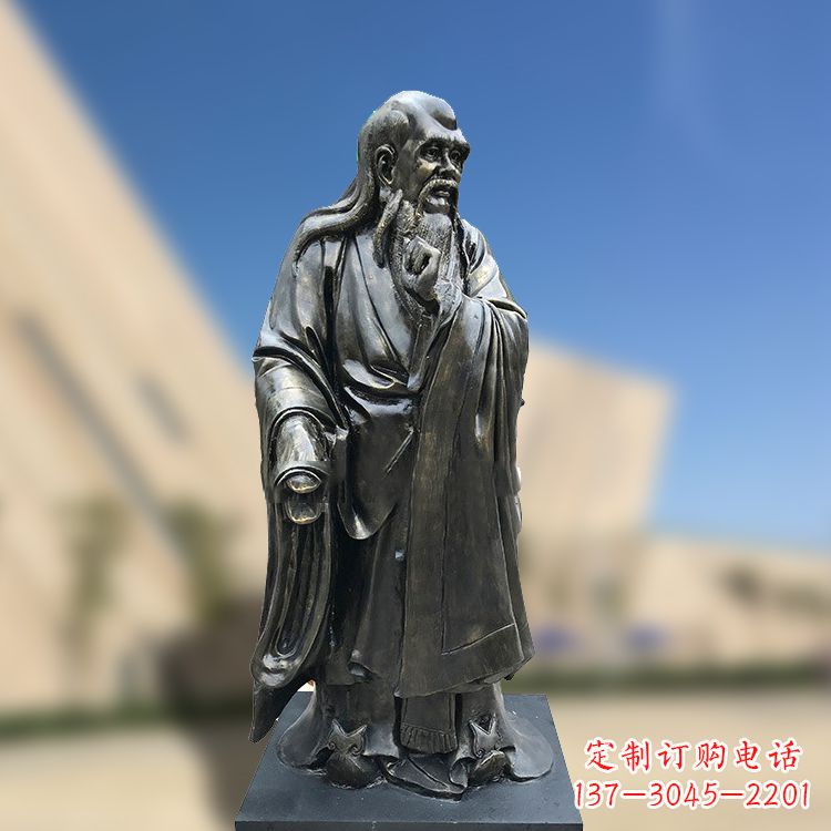 南阳精美老子雕像,体现哲学思考之美