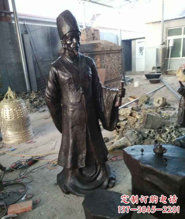 南阳李时珍古代名医铜雕