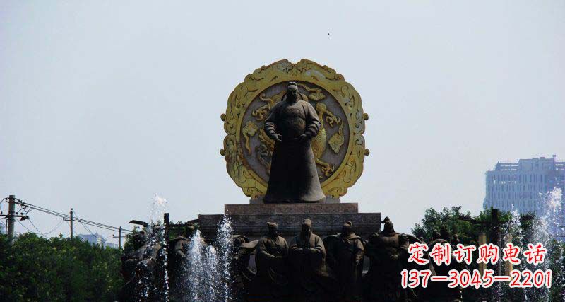 南阳李世民古代名人铜雕