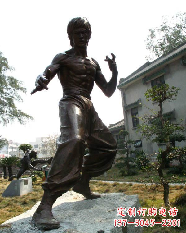 南阳专业定制李小龙铜雕