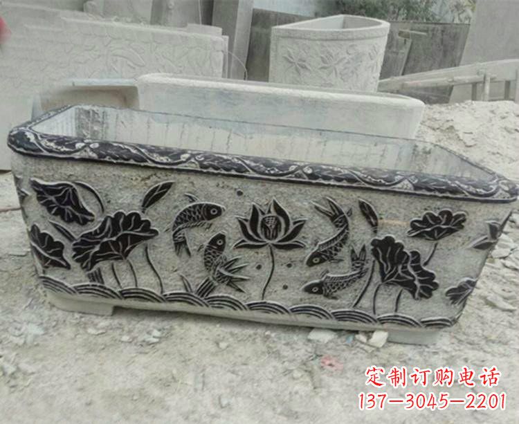 南阳浮雕仿古式水缸雕塑,令人惊艳