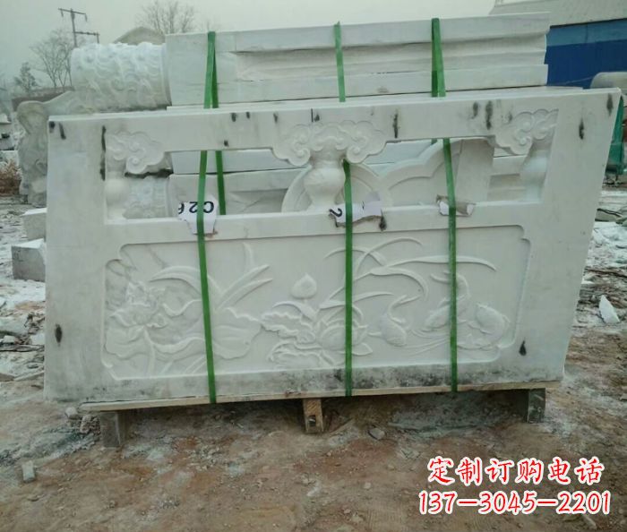 南阳高端汉白玉栏板雕塑,精致装点你的空间