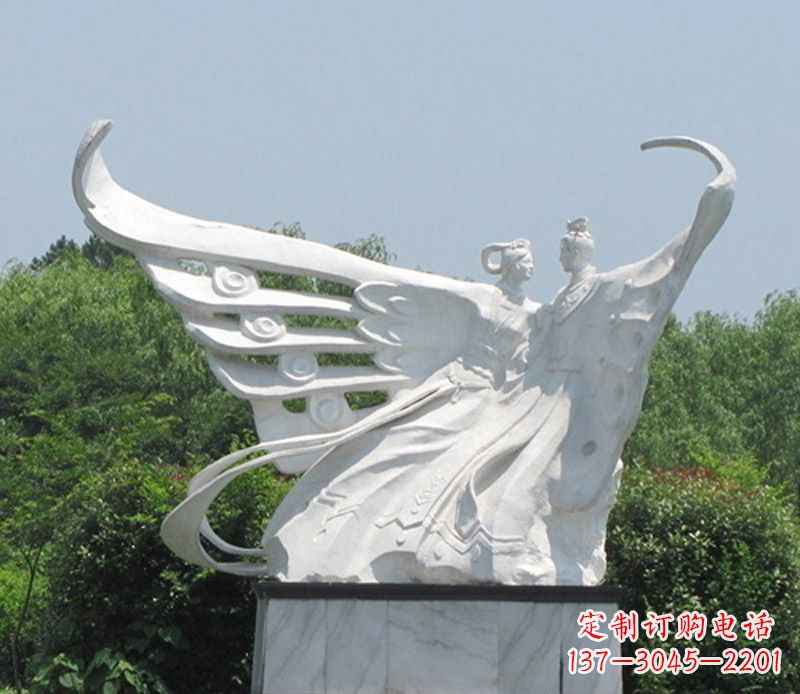南阳中领雕塑定制经典梁山伯与祝英台雕塑