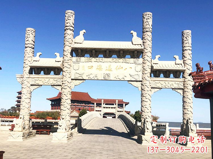 南阳临夏石雕牌坊—打造国风精美雕塑