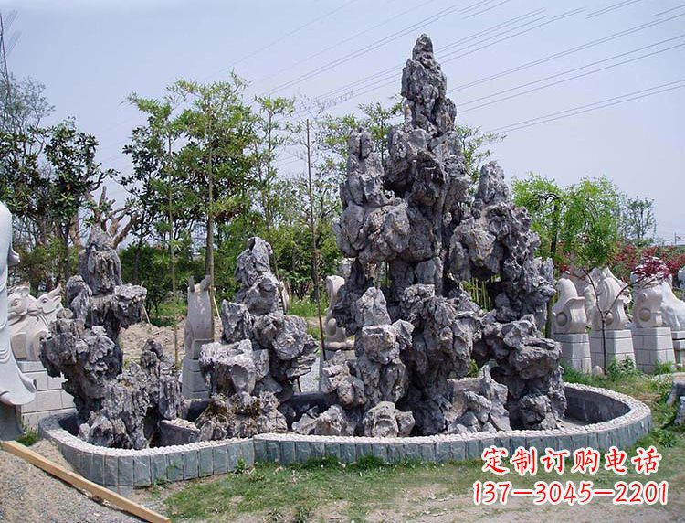 南阳用心雕刻,灵璧石奇石假山雕塑