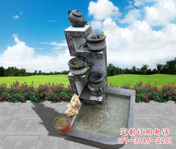 南阳极具特色的水槽雕塑