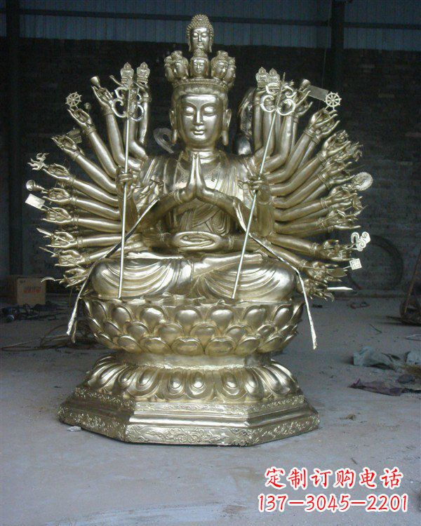 南阳精致的观音铜雕,给您精彩的佛教体验