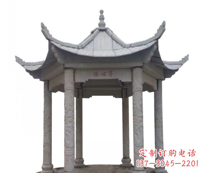 南阳精美凉亭石雕–精细雕刻制作精致的艺术品