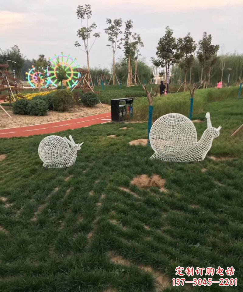 南阳镂空不锈钢蜗牛雕塑