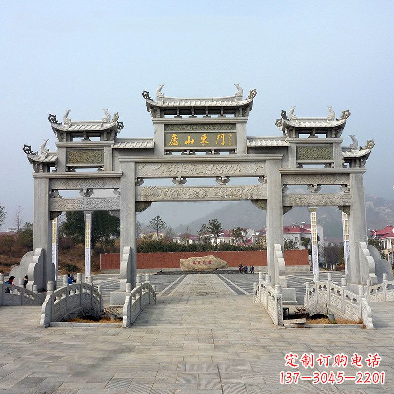 南阳庐山大门石牌坊雕塑特色产品介绍