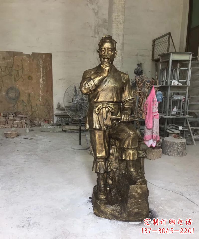 南阳精美鲁班古代人物雕塑