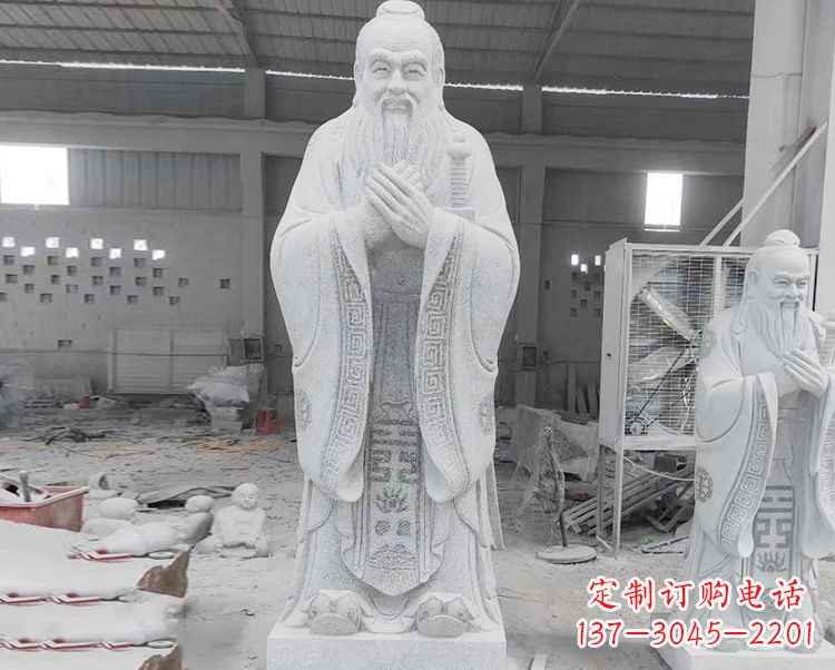 南阳精美的孔子雕像,精雕细琢,彰显文明之美