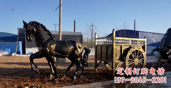 南阳华丽复古,名车贵族,精美马车雕塑