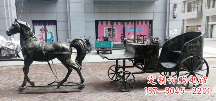 南阳高质量马车景观铜雕